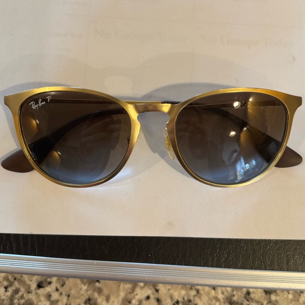 Ray-Ban Classic Gold Erika Sunglasses